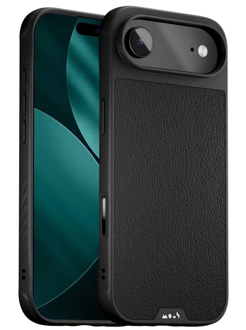 Mous for iPhone Air MagSafe Compatible Limitless Protective Case Black Leather