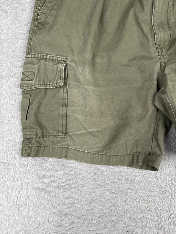 Tommy Bahama Pantalones Cortos Para Hombre Grandes Verde Relax Carga Algodón Elástico Cintura Bolsillos Foto 3 de 4