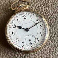 Vintage Burlington Illinois Railroad 21J Grade 107 Mod 9 16s Circa 1919 Running 