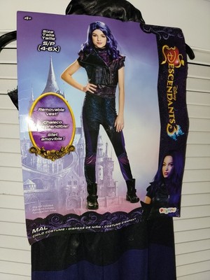 Girls Disney Descendants 3 Mal Classic Costume 4-6x New 