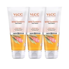 Turmeric Face Wash | Antiseptic Cleanser for Healthy Skin | Pack of 3