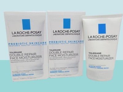 LA ROCHE POSAY TOLERIANE DOUBLE REPAIR FACE MOISTURIZER 3.38 OZ EXP: 2028 2PCS