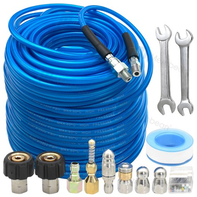 #ad Sewer Jetter Kit for Pressure Washer 200FT 1 4quot; M NPT 5800PSI Drain Cleaner Hose $86.99