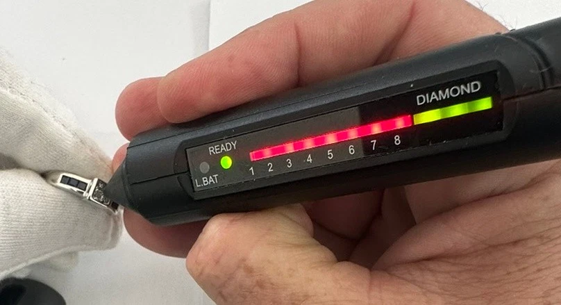 3/4CT Natural Diamond & Sapphire Engagement Wedding Bridal Ring 14K White Gold - Image 4 of 4