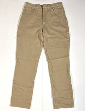 Faded Glory Women's Tall Size 16 Khaki Stretch Pants 96 Cotton 4 Spandex