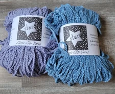 Classic Elite Yarns Star 99% Cotton 1% Lycra 50g 112 Yards Purple Blue DK Lot