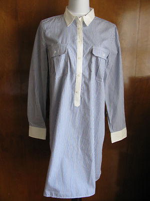 gap blue shirt dress Chic Maxi Blue Shirt Dress with Gold Buttons for Effortless Autumn-Winter  Office Style main image 0