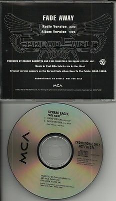 SPREAD EAGLE Fade Away w/ RADIO VERSION PROMO DJ CD single 1992