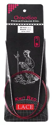 ChiaoGoo RED Lace Stainless Steel Circular Knitting Needles MPN 7016 - 7060