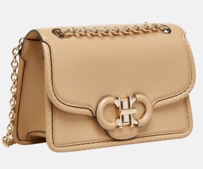 Salvatore Ferragamo Gancini Bag Bag Beige Leather LP: 1,899 EU NEW