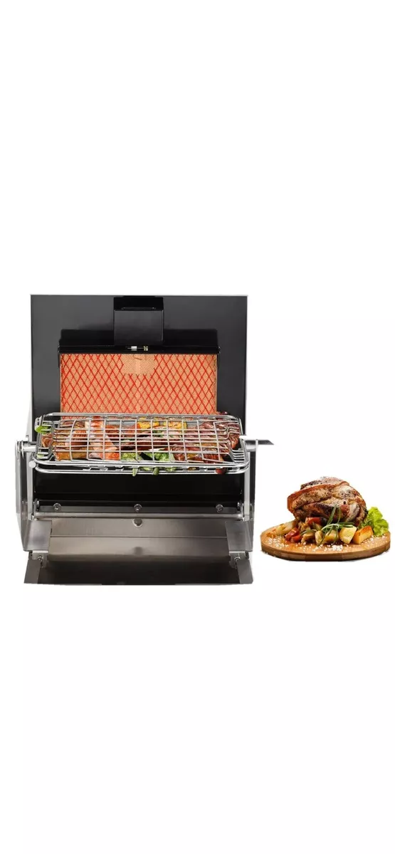 Tabletop Smokeless Compact Steel Infrared Propane Gas BBQ Grill Indoor  Cooking