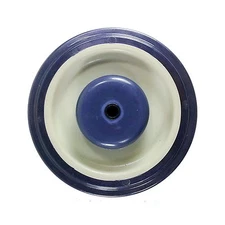 5" x 1-1/4" Polyurethane Shopping Cart Wheel with Axle and Nut (5/16") - 1 EA