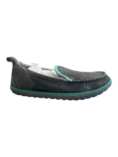 L.L. Bean Mountain Winter Moccasin Slippers Womens Size 6M Gray Suede Leather