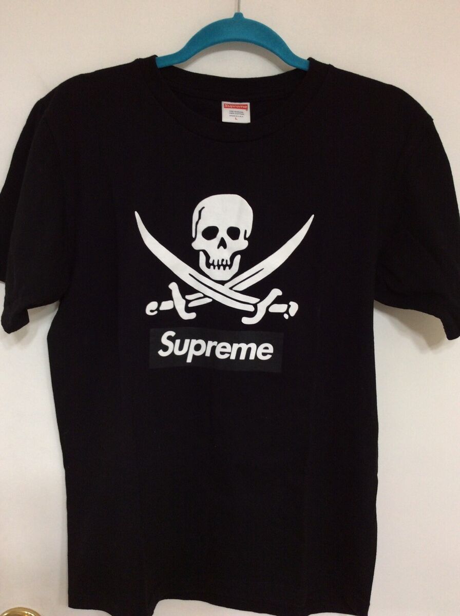 Supreme X Neighborhood Box Logo Pirate Skull Flag Rebel Supreme X Neighborhood Box Logo Pirate Skull Flag Rebel