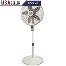 18" Pedestal Fan Remote Control Adjustable Height Oscillating Timer 3 Speeds New