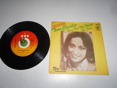 Tina Charles - You set my Heart on Fire  (1975) Vinyl 7` inch Single Vg +++