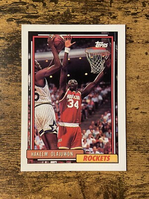 1993 Topps Basketball #337 Hakeem Olajuwon - Houston Rockets