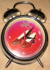 Collectible Wizard Of Oz Alarm Clock Ruby Slippers Double Bell. Needs replacemen
