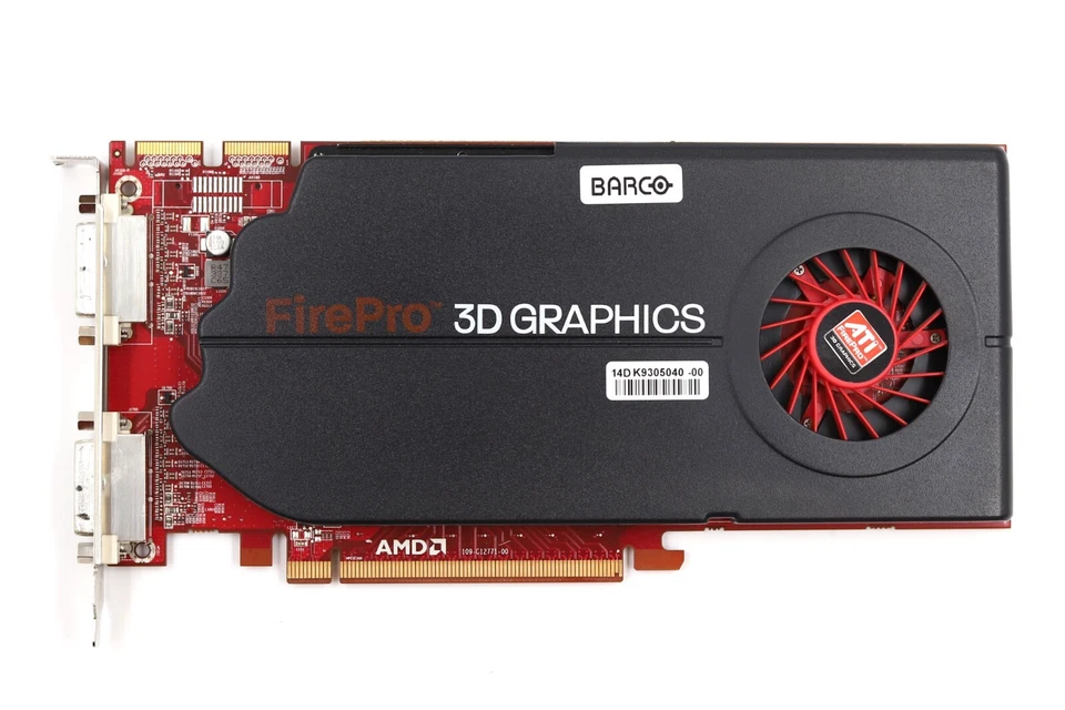 AMD FirePro Barco MXRT 5450 1GB DDR5 PCIe x16 Graphics Card P/N: 102C1270202 - Image 2 of 4