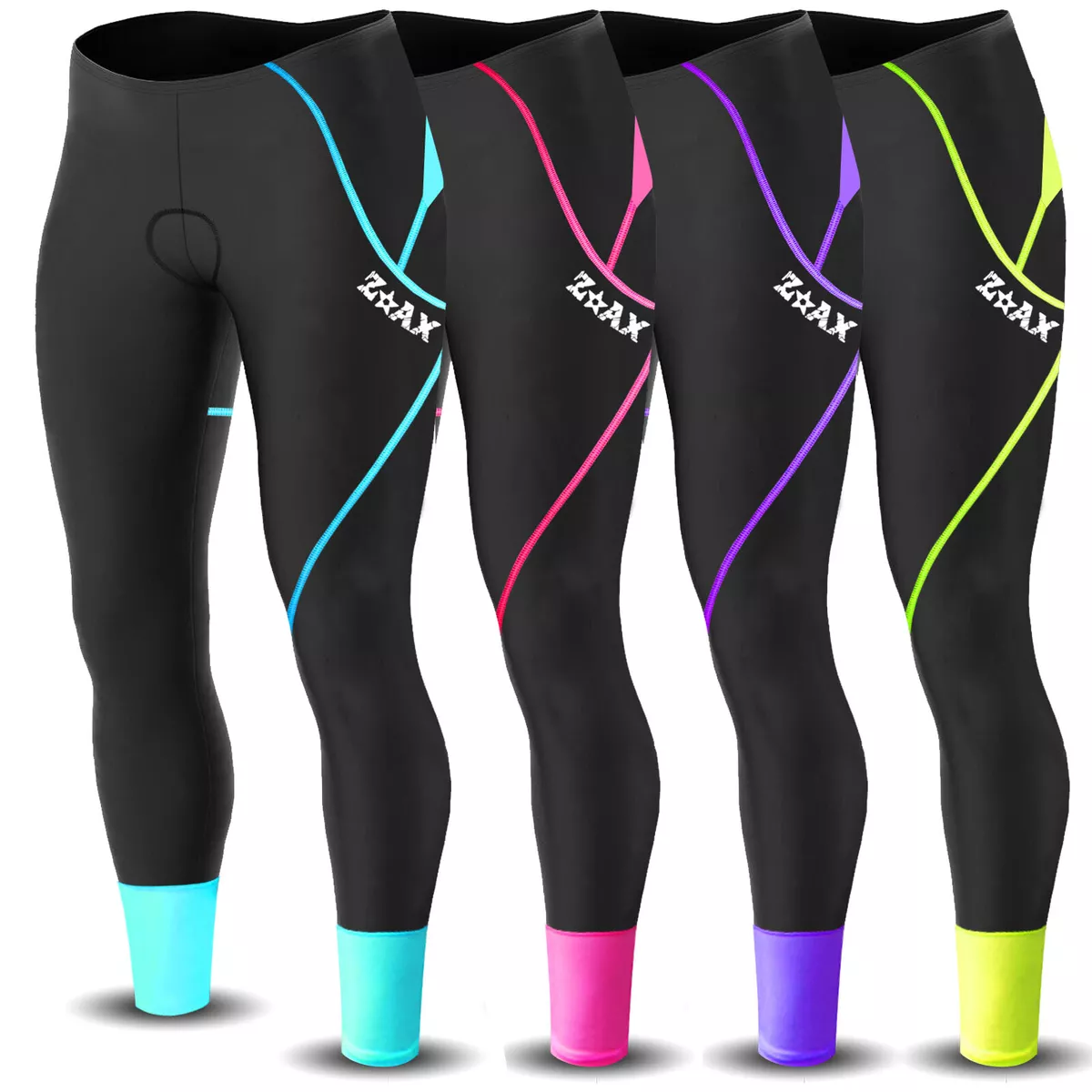 Ladies Cycling Tights Padded Trousers Leggings Pants Shorts Womens Anti Bac  Pad