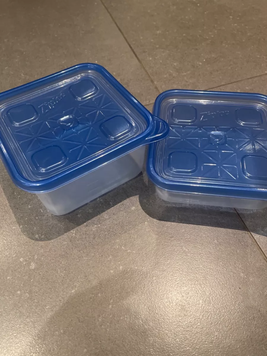 Ziploc Lot Of 2 Containers Tupperware Storage 1180ml 709ml