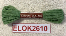 Bucilla Persian Needlepoint  Crewel Wool Yarn 1 Skein 3 Ply Medium Green 234