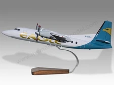 Fokker F-27-500 Eagle Airlines Desk Wood Airplane New Model Large Scale 1/72