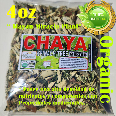 Chaya, Arbol de chaya, Mexican tree spinach,Te de chaya, Mayan miracle plant 4oz