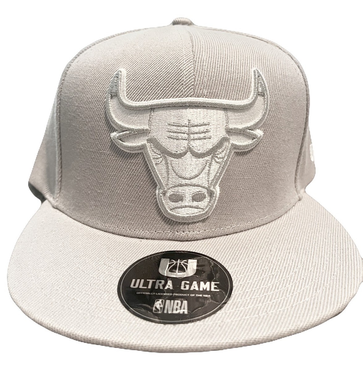 Chicago Bulls NBA Light Grey/Silver Snapback Adjustable