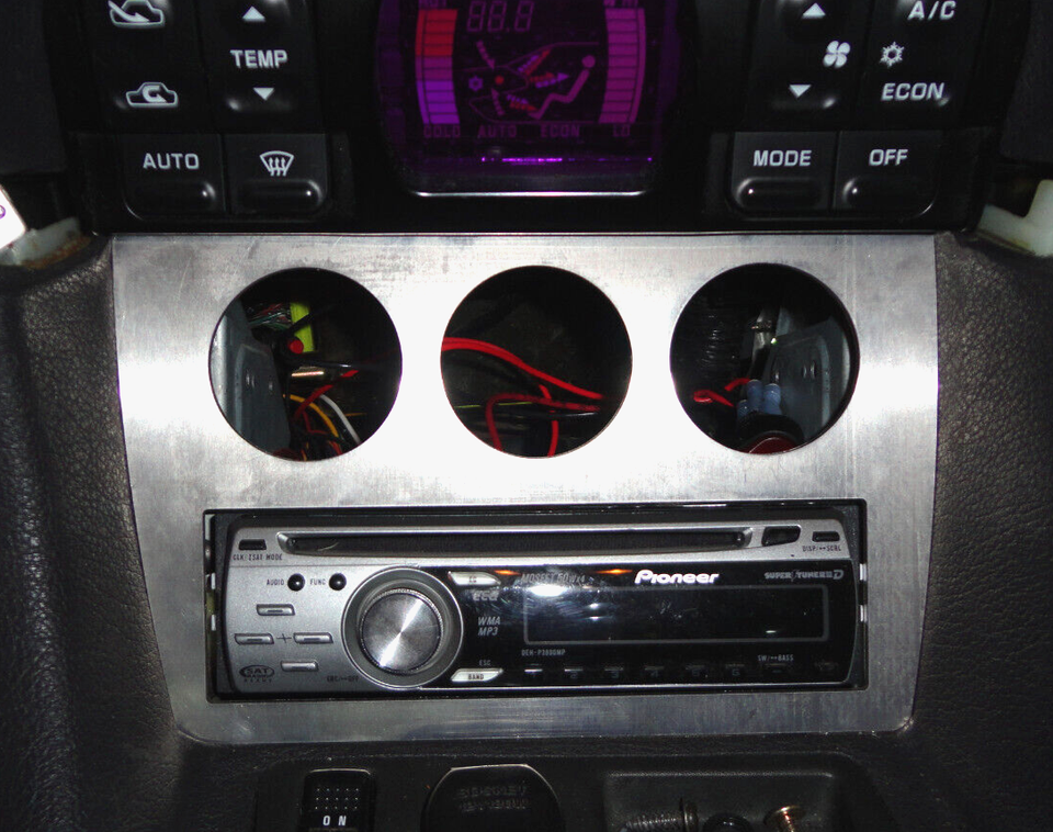 3000GT Stealth Single DIN Radio Surround Gauge Bezel Plate eBay