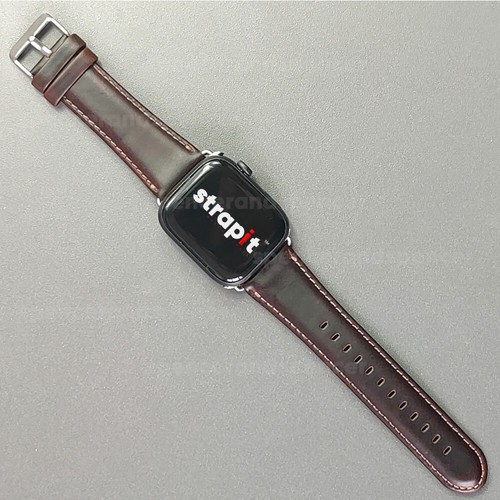 FOR APPLE WATCH STRAP PREMIUM LEATHER iWATCH SERIES 7 6 SE 5 4 3 38 40 42 44 45 - Picture 22 of 22