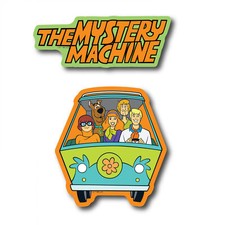 Scooby-Doo and The Mystery Machine Car Window Decal Multi-Color