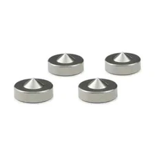 Oyaide INS-US Brand New Stainless Steel Audio Spike Insulator 4pcs Set