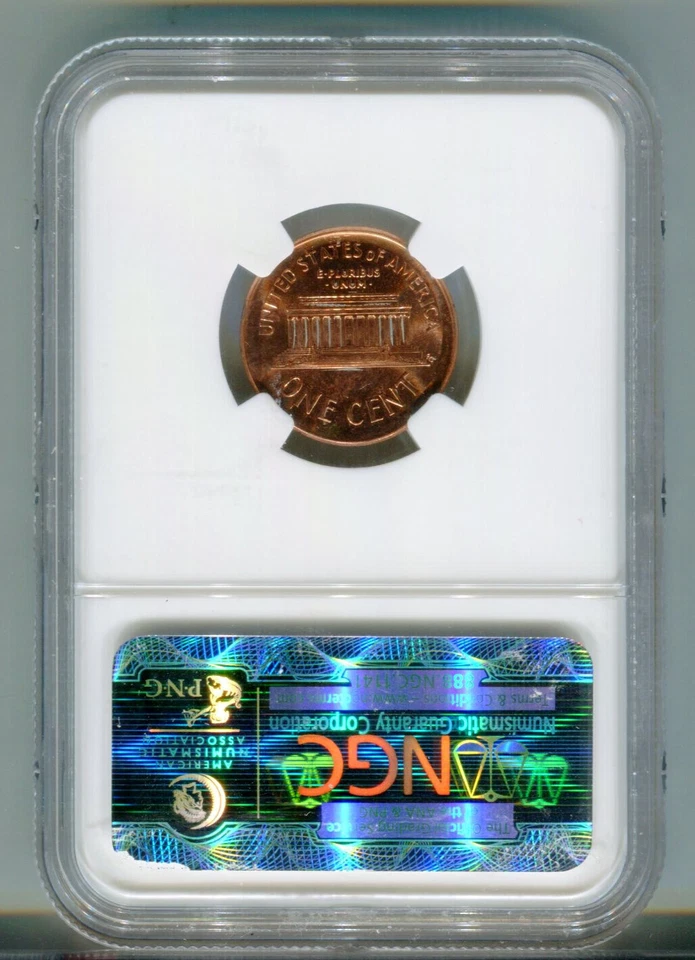 2000 Lincoln Cent Broadstruck Mint Error NGC MS63RB #2009433-030 - Image 2 of 2