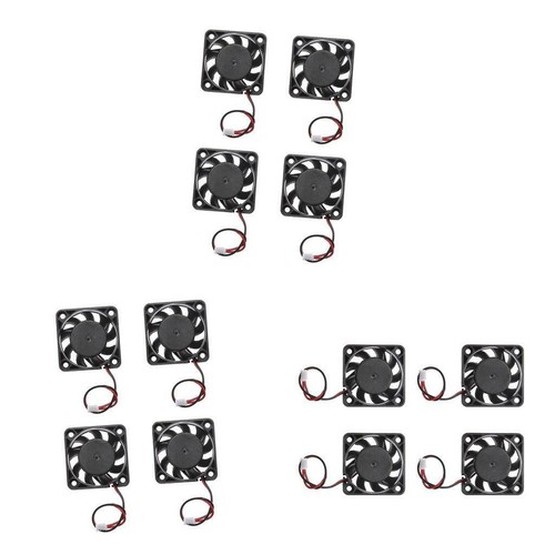 12x Brushless Leise Computer Lüfter Kühler 12V DC Kühlventilator 2-Pin 40mm