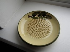 Elaboracion Artesanal Ceramics Espanola Ceramic Garlic Grater Plate Spain 4.5&rdquo;