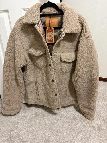The Shrucker Jacket In Tan Multicam Sherpa Qilo Tactical Size XL Camo - product listing photo
