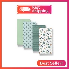 The Peanutshell Baby Bassinet Sheets 4-Pack for Boy - Soft, Oval  Fitted Baby B