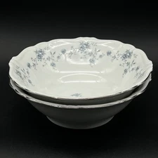 Johann Haviland Blue Garland Set Of 2 Serving Bowl 8.5” Bavaria Germany