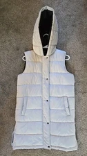 Women's Swiss Tech +  Ivory Size Small Long Puffer Vest