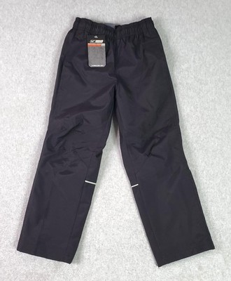 Nike Bauer Supreme Pants Youth XS Black Hockey Warm Up Nylon Zip Leg Reflective