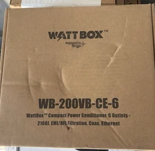 Wattbox Power Conditioner w/ Coax & Ethernet Protection WB-200VB-CE-6 Outlet