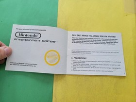 Karate Champ Nintendo NES Manual Only ~ Instruction Booklet