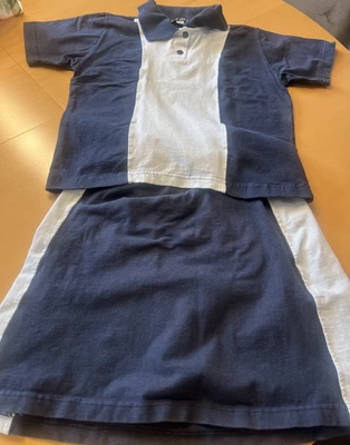 Shirt m. Rock  blau-weiß Gr. 164  NEU   "TOP FIVE"  neuwertig - Bild 1 von 3