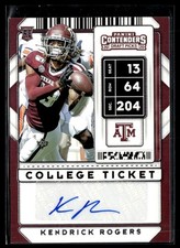 2020 Panini Contenders Draft Picks #160 Kendrick Rogers AU 3301A