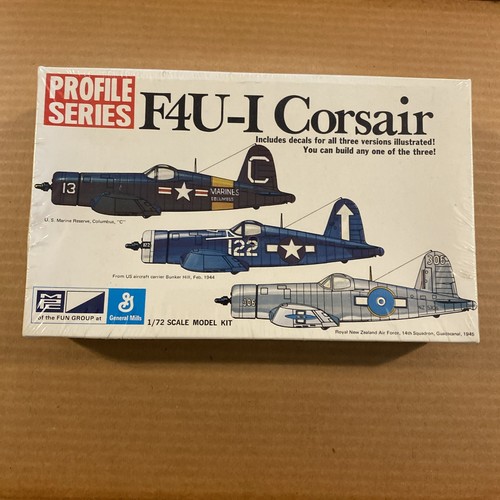 Vintage Unassembled GM Profile Series F4U-I Corsair Airplane Kit/Model 1:72 New