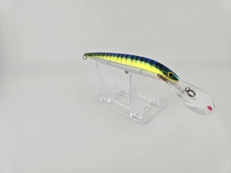 Rare Vintage Bagley #5 Bang-O-Lure In Flash Blue Chartreuse on Silver Chrome - Image 3 of 4
