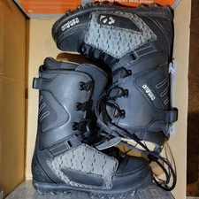 Mens 32 Thirty Two Lashed Sz 8 Men's Black Snowboard Boots