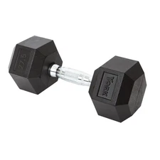 York Barbell Hex Dumbbell Set 27.5LB Rubber Coated Fixed Weight Dumbbells Pack 1