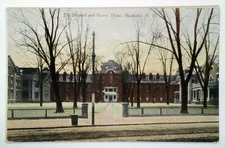 Vintage Rochester NY City Hospital & Nurses' Home Divided Back Postcard